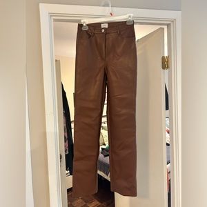Wilfred Melina Congac Leather Pants - Size 0 - New